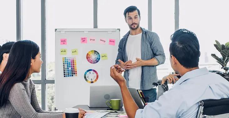 Product managers in discussion